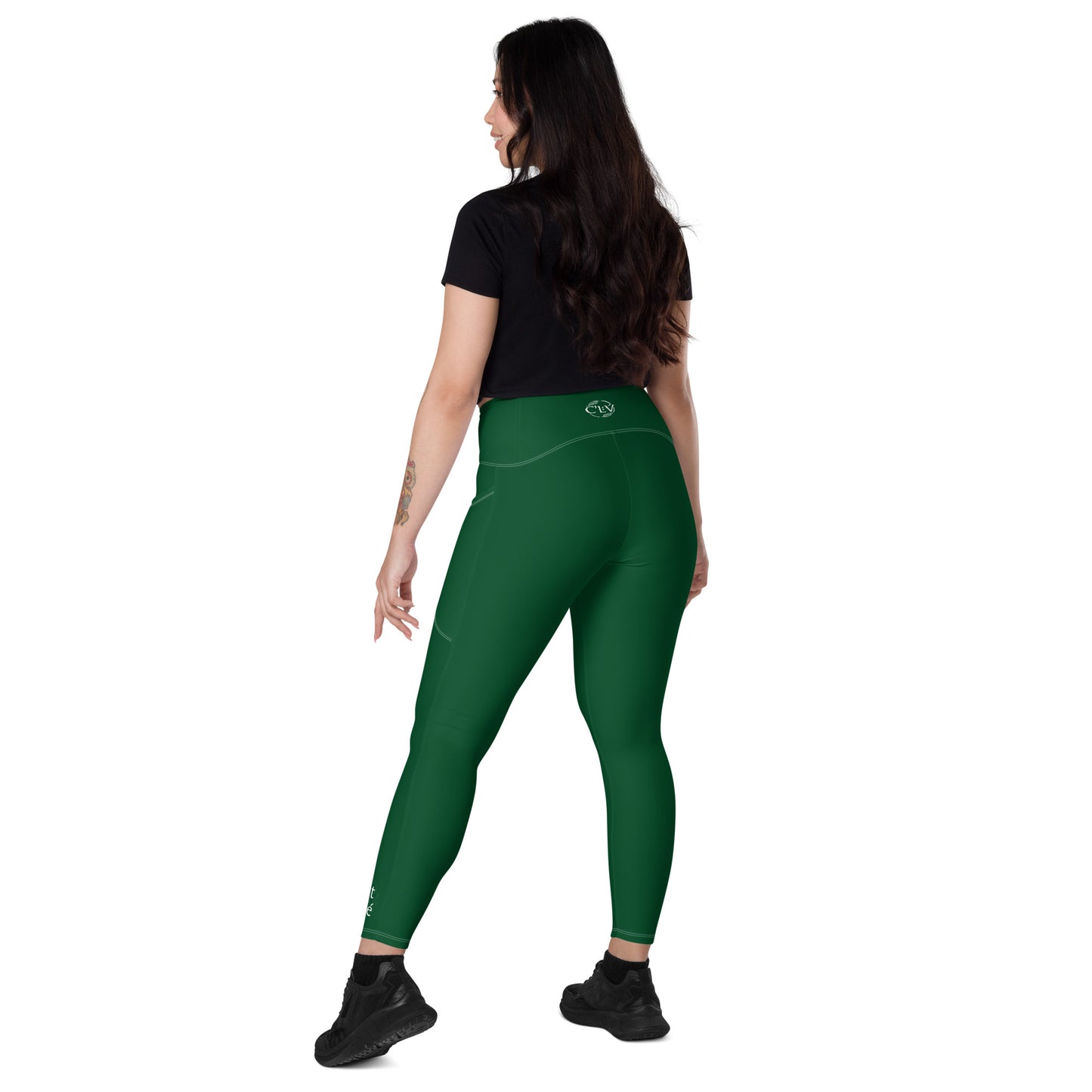 CLV Green Recycled Leggings with Pockets