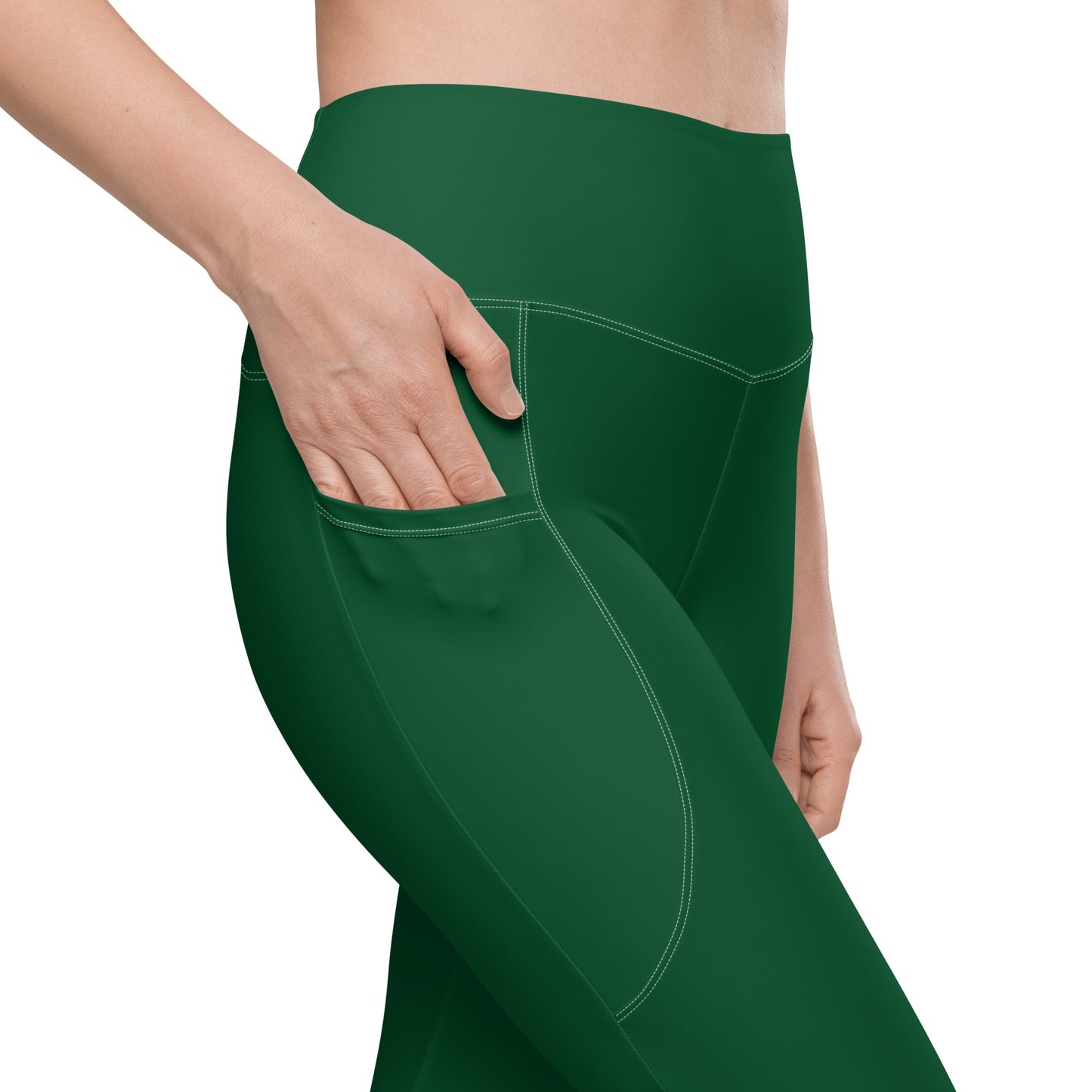 CLV Green Recycled Leggings with Pockets